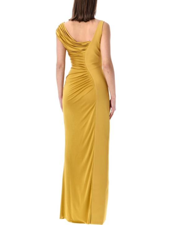 26SS 베르사체 원피스 10141271A124971YD10 Yellow - VERSACE