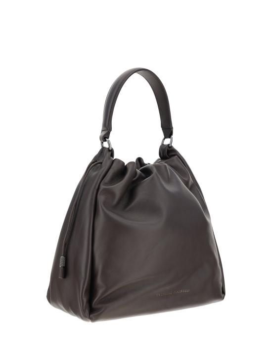 26SS 브루넬로 쿠치넬리 소프트 가죽 멜로우 버킷 백 MBGPD3611 BROWN