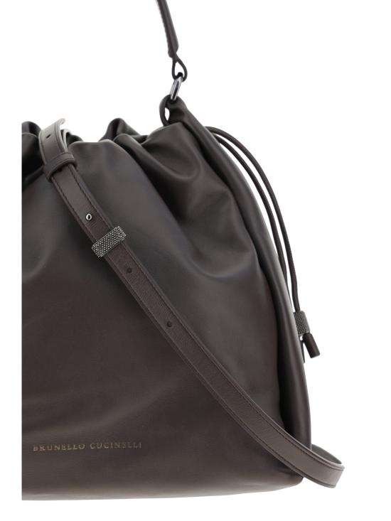 26SS 브루넬로 쿠치넬리 소프트 가죽 멜로우 버킷 백 MBGPD3611 BROWN - BRUNELLO CUCINELLI
