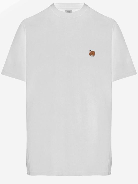 26FW 메종키츠네 폭스 헤드 레귤러 티셔츠 PM00107KJ7026 WHITE - MAISON KITSUNE