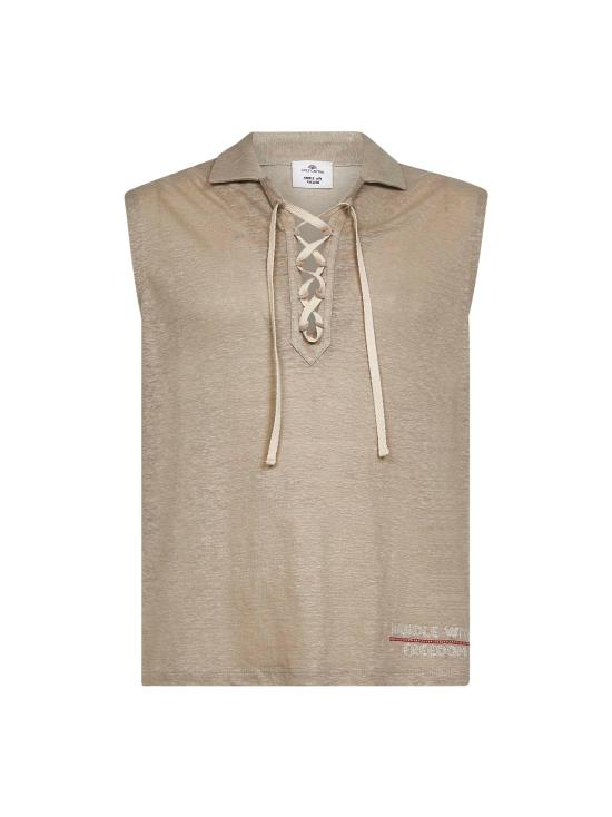 26SS 홀리 카프탄 민소매 티셔츠 HWF100C BIANCO BEIGE