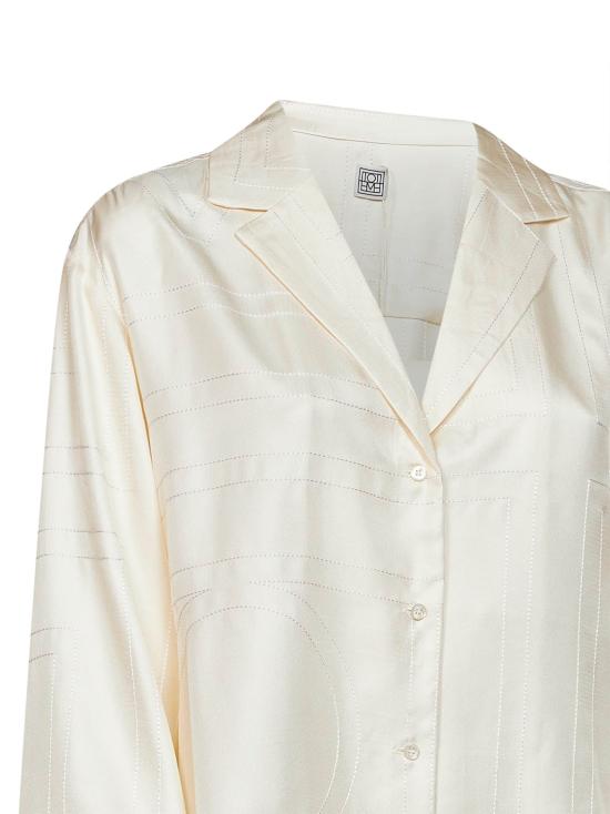 26FW 토템 셔츠 263WRT0881FB0704 055 WHITE - TOTEME