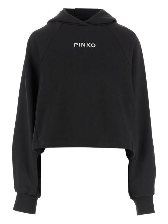 25FW 핑코 후드 티셔츠 105726 BLACK - PINKO