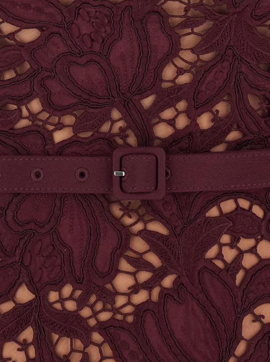 26FW 셀프 포트레이트 원피스 PF26107MBU BURGUNDY - SELF PORTRAIT