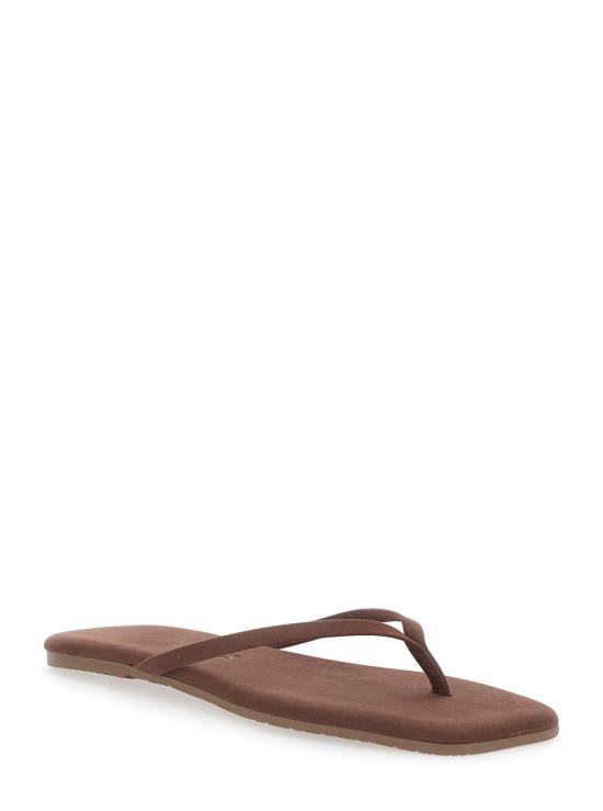 26SS 티키스 샌들 SQUARETOELILYSUEDE BROWN - TKEES