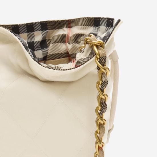 26SS 버버리 퀼티드 체인 숄더백 8123753 WHITE - BURBERRY