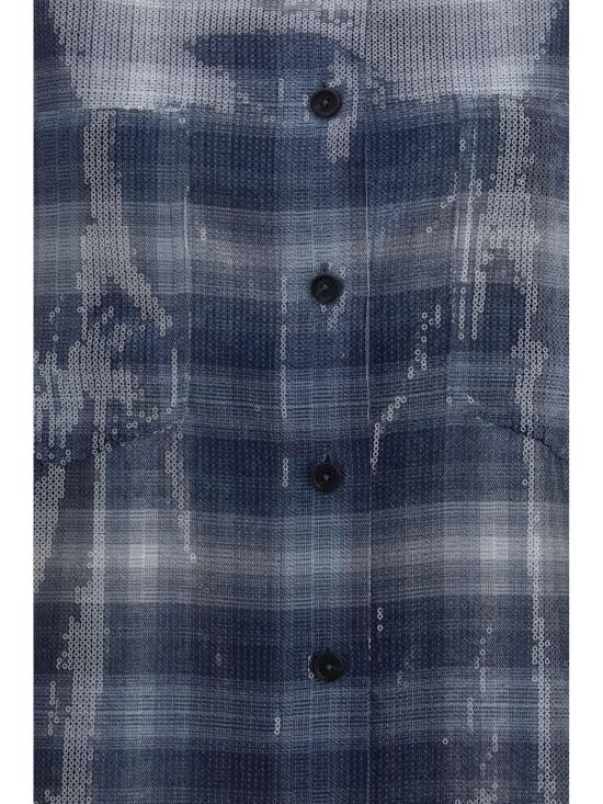 26FW 핑코 셔츠 107144A3FD BLUE - PINKO