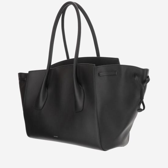 25FW 질샌더 토트백 J08ZH0069 BLACK