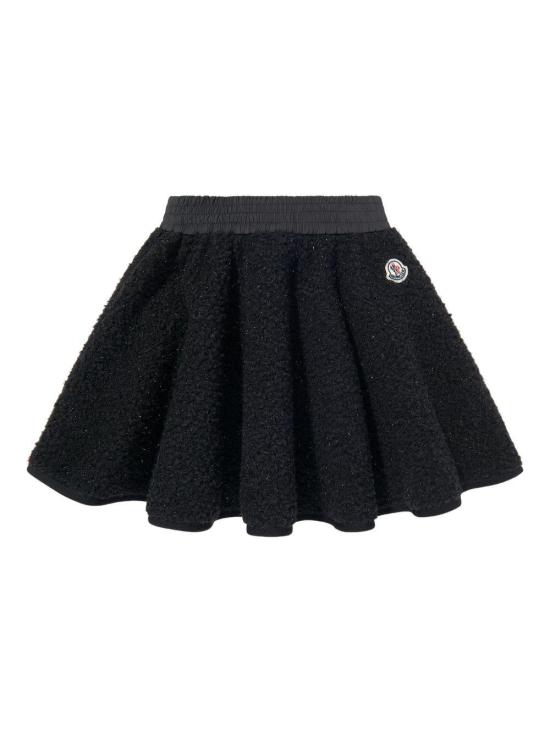  몽클레어 스파클리 테디 플리스 스커트 K29542D0000289B68 BLACK - MONCLER