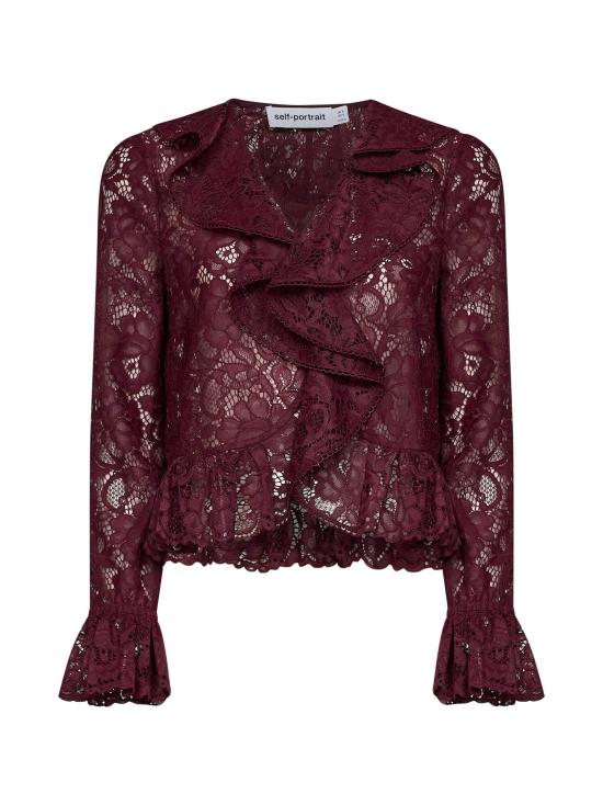 26FW 셀프 포트레이트 니트웨어 102T BURGUNDY