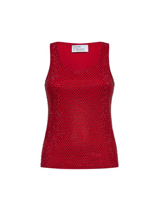 26SS 쥬세페 디 모라비토 민소매 티셔츠 06SSTO257FC1650418 RED