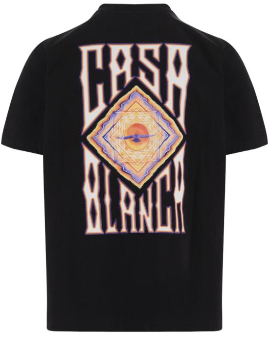 26FW 카사블랑카 반팔 티셔츠 MAW26JTS00115 Black - CASABLANCA