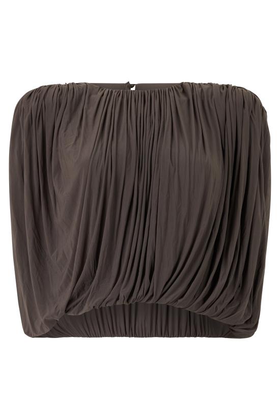 25FW 마그다뷰트림 민소매 티셔츠 729800 BROWN