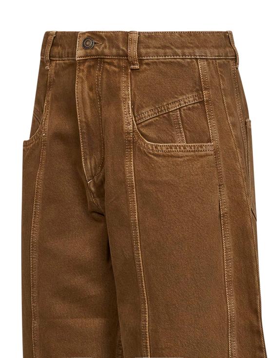 26FW 이자벨마랑 레자 크롭 진 PA0779FAD3H01I50BZ BRONZE - ISABEL MARANT