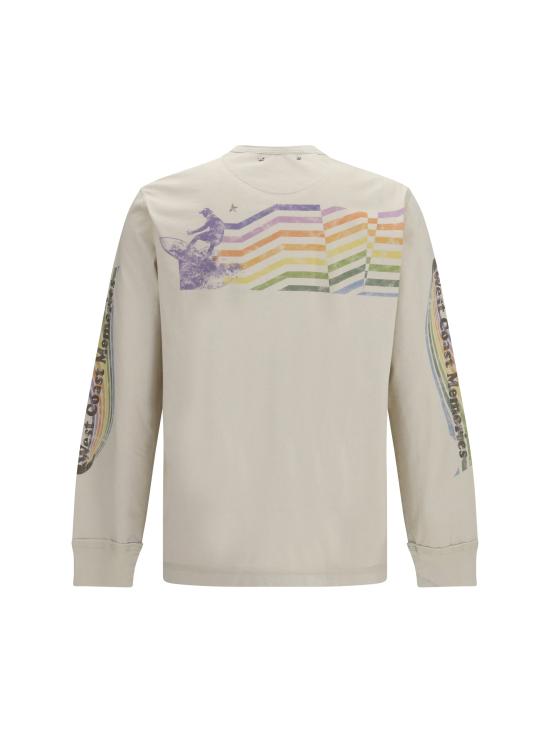  골든구스 긴팔 티셔츠 GUP02765P002628 WHITE - GOLDEN GOOSE