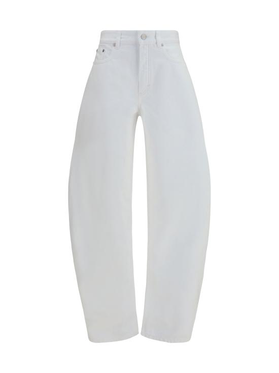 26FW 알라이아 데님 팬츠 AA9P1280D027D WHITE