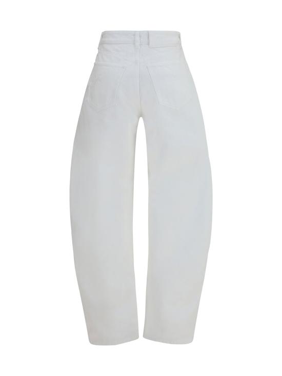 26FW 알라이아 데님 팬츠 AA9P1280D027D WHITE - ALAIA