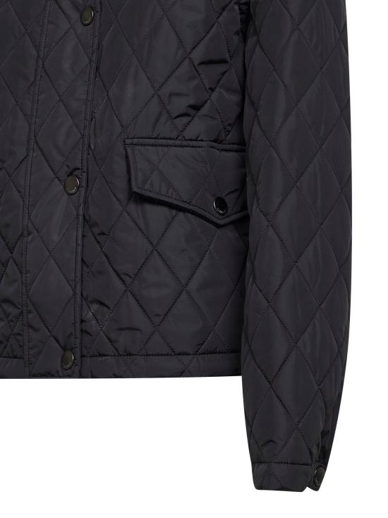 26FW 버버리 크롭 퀄티드 나일론 후드 자켓 8110329 A1189 BLACK - BURBERRY