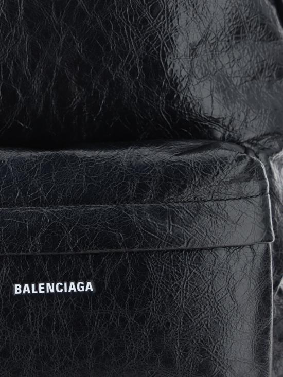 26FW 발렌시아가 로고 패치 익스플로러 백팩 5032211VG07 BLACK - BALENCIAGA