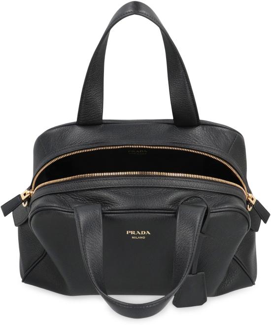 25FW 프라다 라지 레더 탑 핸들 백 1BB148 V OOO BLACK - PRADA