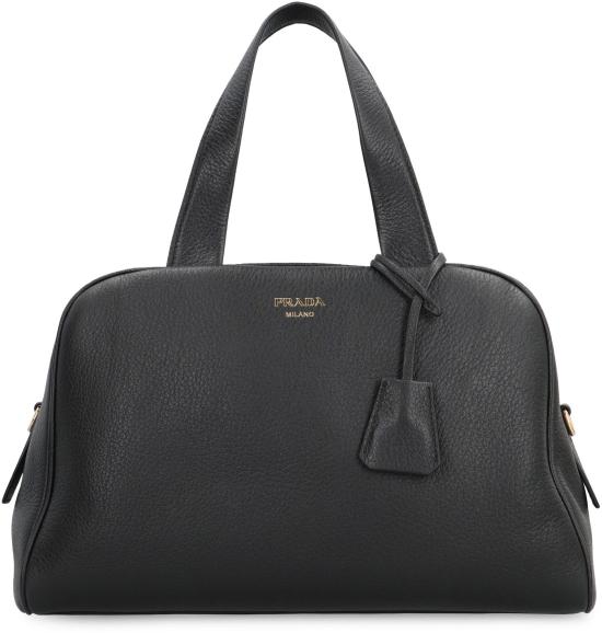 25FW 프라다 라지 레더 탑 핸들 백 1BB148 V OOO BLACK - PRADA