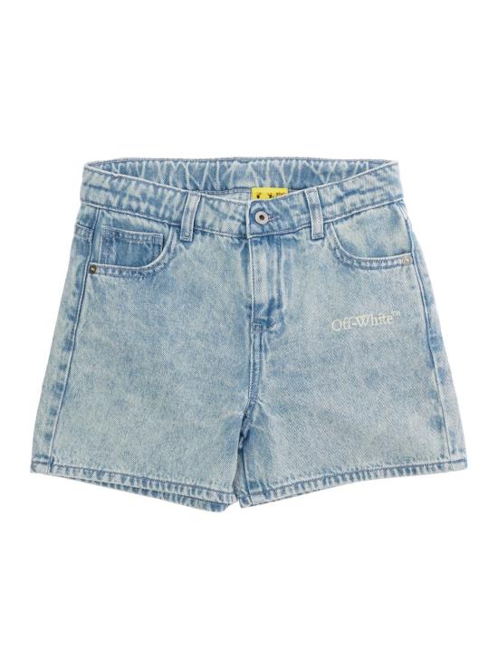 26SS 오프화이트 데님 숏팬츠 44GYC004S26D00 BLUE