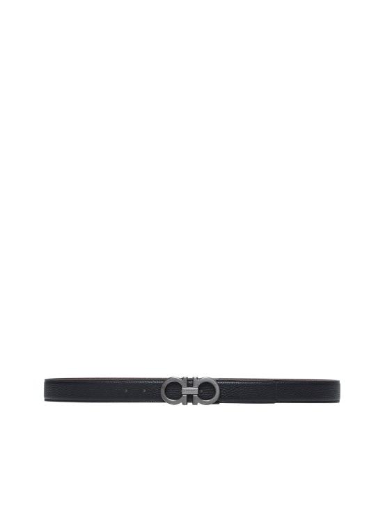 26FW 살바토레 페라가모 간치니 리버시블 레더 벨트 670428DOUBLEADJUS780486 BLACK