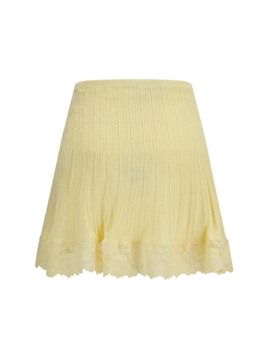 26SS 셀프 포트레이트 스커트 SS26049SKY YELLOW - SELF PORTRAIT