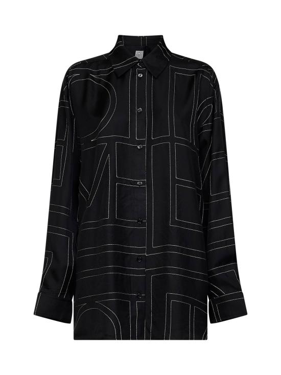 26FW 토템 셔츠 263WRT0480FB0704 001 BLACK