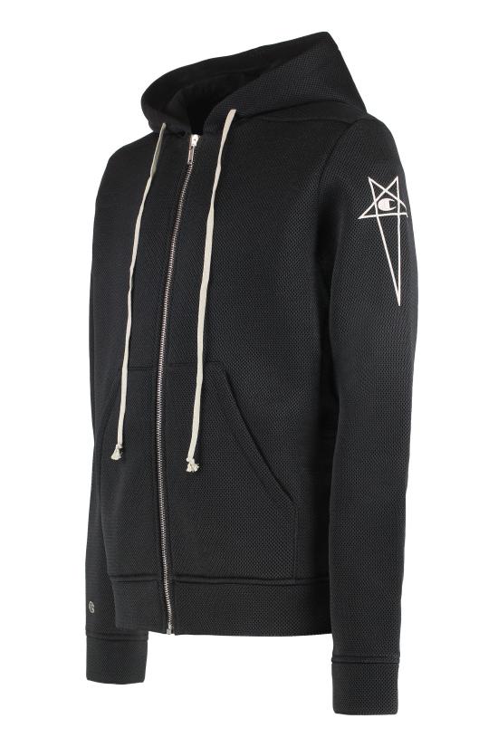  릭 오웬스 후드 티셔츠 CM02C9222 BLACK - RICK OWENS