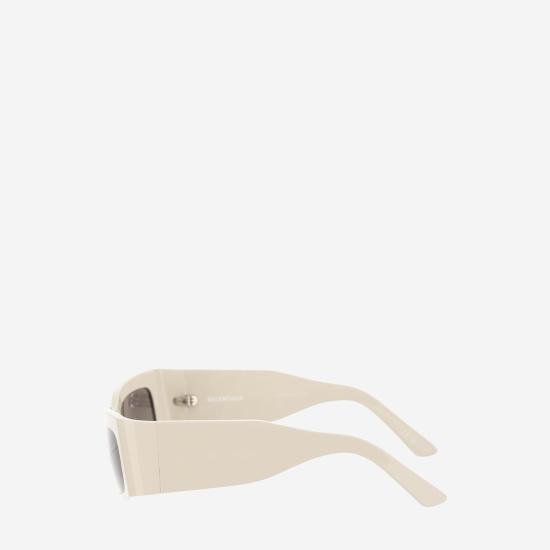  발렌시아가 페이퍼 레클탱글러 선글라스 773507 IVORY - BALENCIAGA
