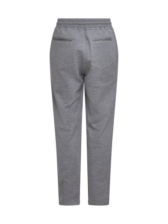 26FW 브루넬로 쿠치넬리 코튼 블렌드 트레이닝 팬츠 MM8313243G C1253 GRAY - BRUNELLO CUCINELLI