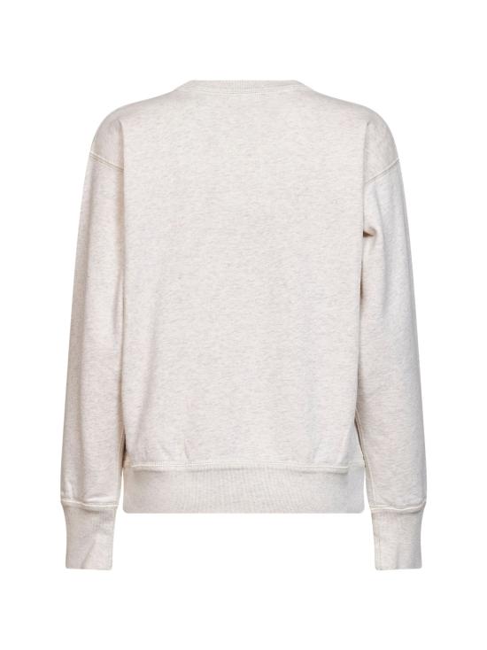 26FW 이자벨마랑에뚜왈 라이즈 스웨트 자수 코튼 플리스 스웨트셔츠 SW0061FAD3M04E23EC BEIGE - ISABEL MARANT ETOILE