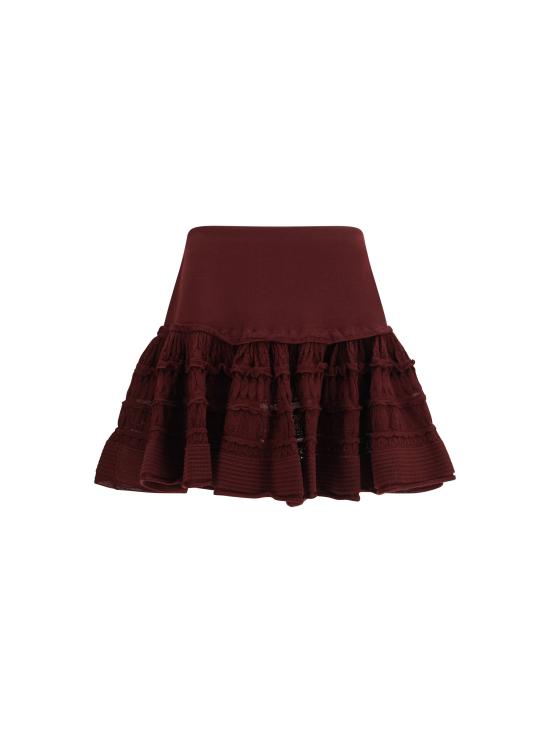 26SS 알라이아 스커트 AA9J2480K164C BURGUNDY