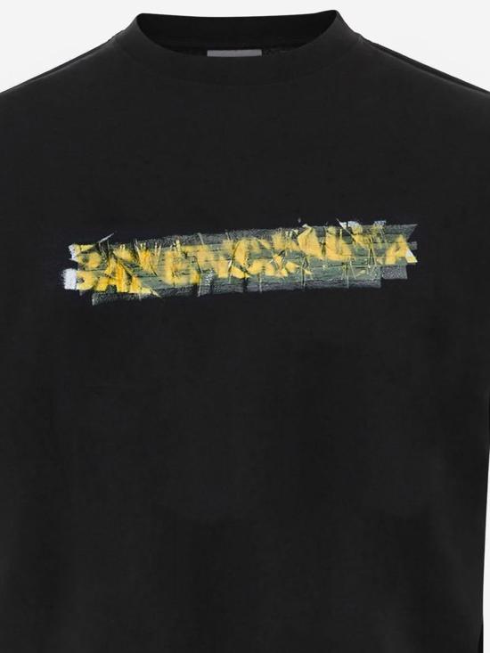 26SS 발렌시아가 폴로 티셔츠 871744 BLACK - BALENCIAGA