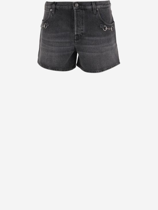 26SS 구찌 데님 숏팬츠 866900 GRAY - GUCCI