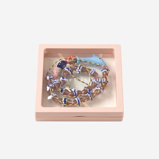  소르베 목걸이/팬던트 MIXEDGLASSBEAD MULTICOLOR - SORBET