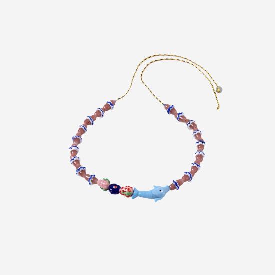  소르베 목걸이/팬던트 MIXEDGLASSBEAD MULTICOLOR