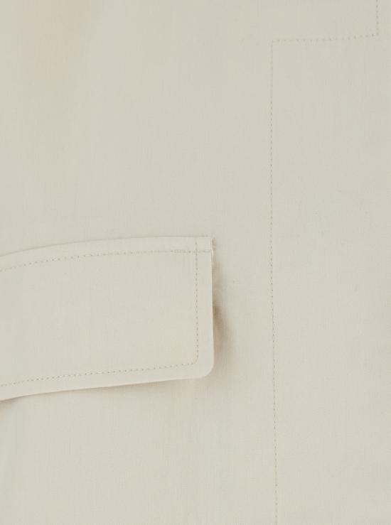 26FW 토템 드로스트링 칼라 재킷 263WRO0325FB0427 WHITE - TOTEME