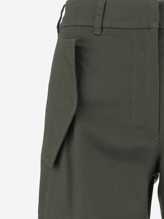 26SS 버버리 체크 개버딘 카고 트라우저 8118420 GREEN - BURBERRY