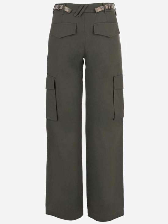 26SS 버버리 체크 개버딘 카고 트라우저 8118420 GREEN - BURBERRY