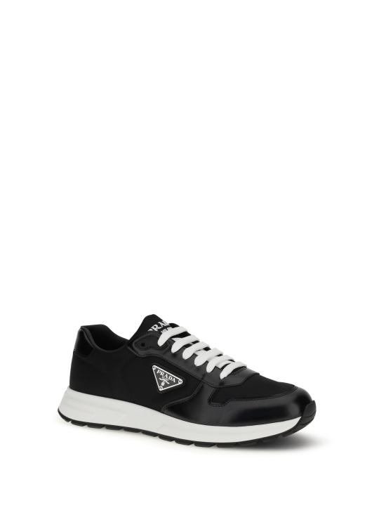 26SS 프라다 프랙스 2.0 스웨이드 시어링 로우탑 스니커즈 2EE443FG0003LF5 BLACK