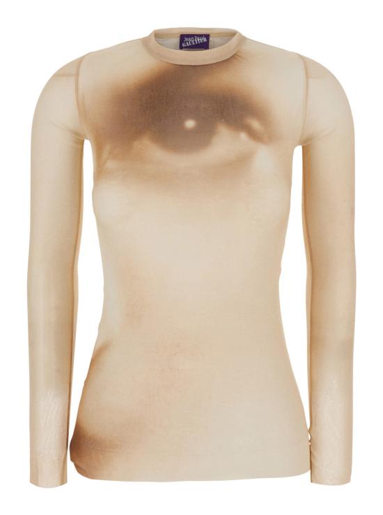 26FW 장 폴 고티에 폴로 티셔츠 TO561 BEIGE