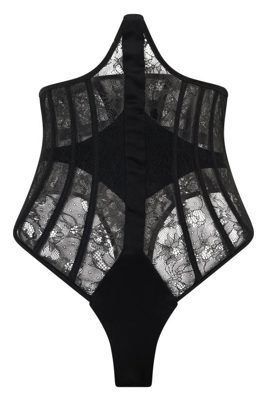 25FW 더 마네이 바디수트 티셔츠 AW25128 BLACK