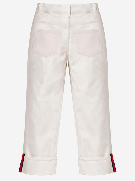 26SS 구찌 데님 팬츠 826644 WHITE