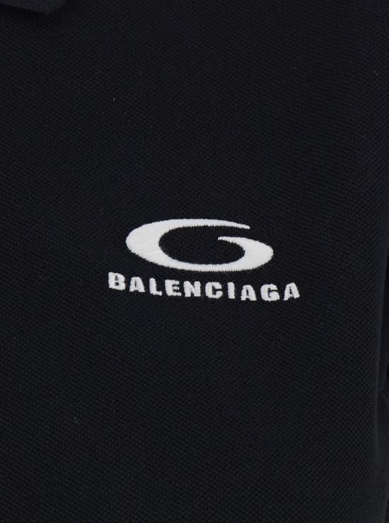 26SS 발렌시아가 폴로 티셔츠 858098 BLACK - BALENCIAGA