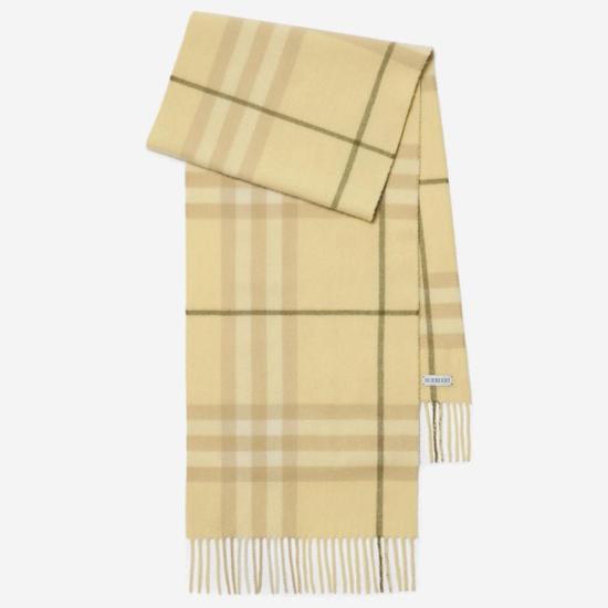  버버리 체크 캐시미어 스카프 8112710 YELLOW - BURBERRY