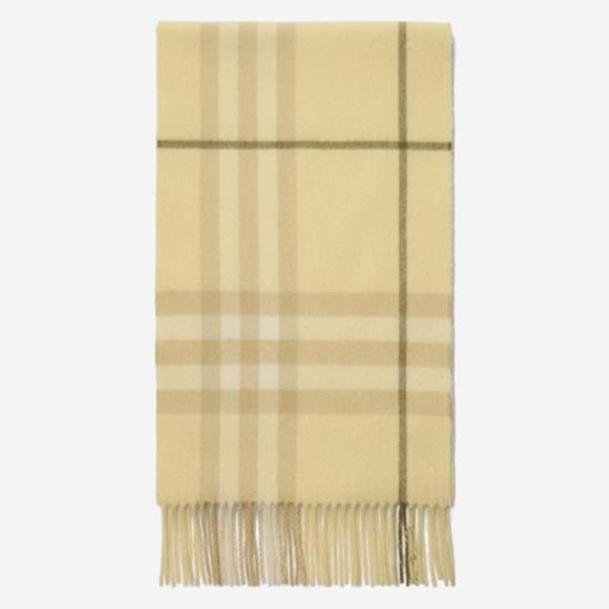  버버리 체크 캐시미어 스카프 8112710 YELLOW - BURBERRY