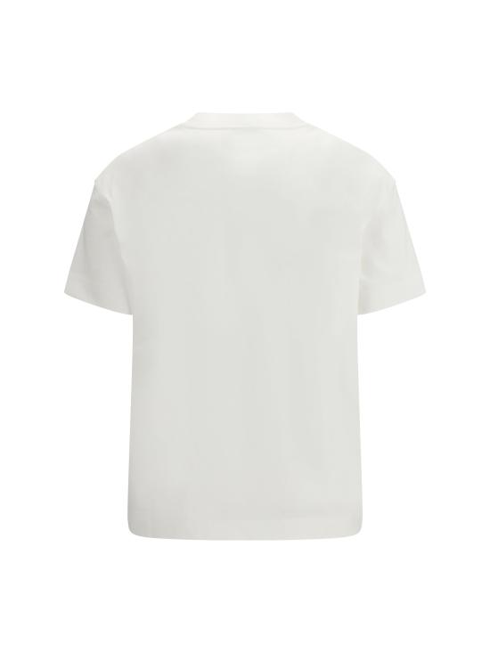 26SS 브루넬로 쿠치넬리 샤이니 탭 코튼 저지 티셔츠 M0T81EC710 WHITE - BRUNELLO CUCINELLI