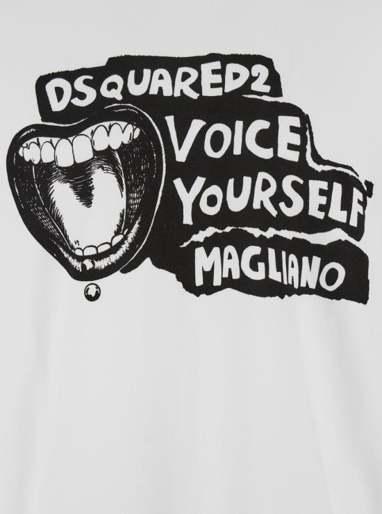 25FW 디스퀘어드2 탑 S71GU0753 WHITE - DSQUARED2